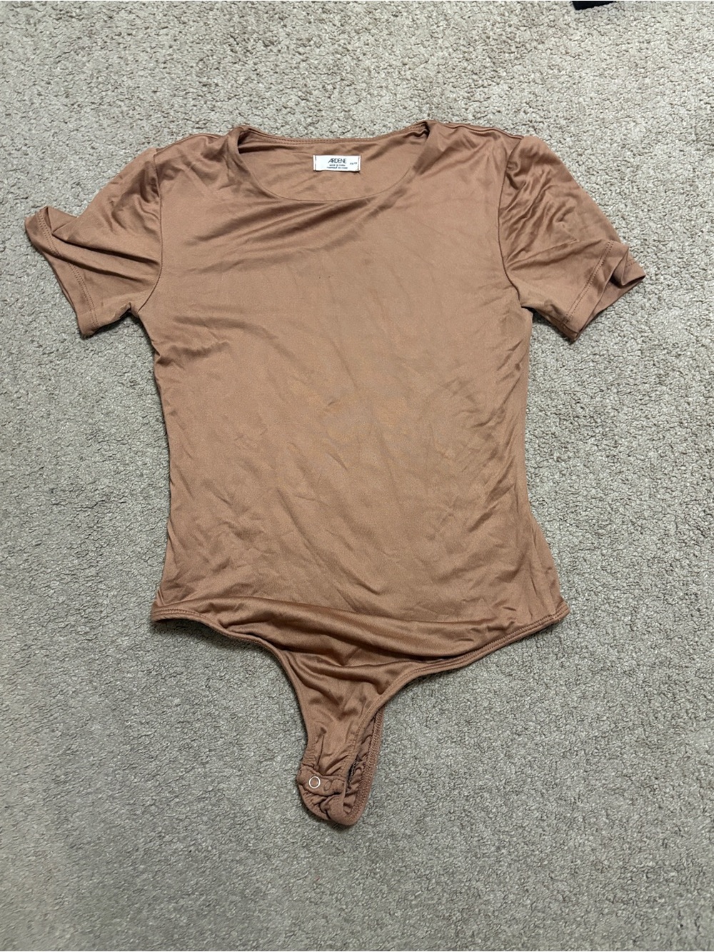 Ardene Tan Short Sleeve Bodysuit